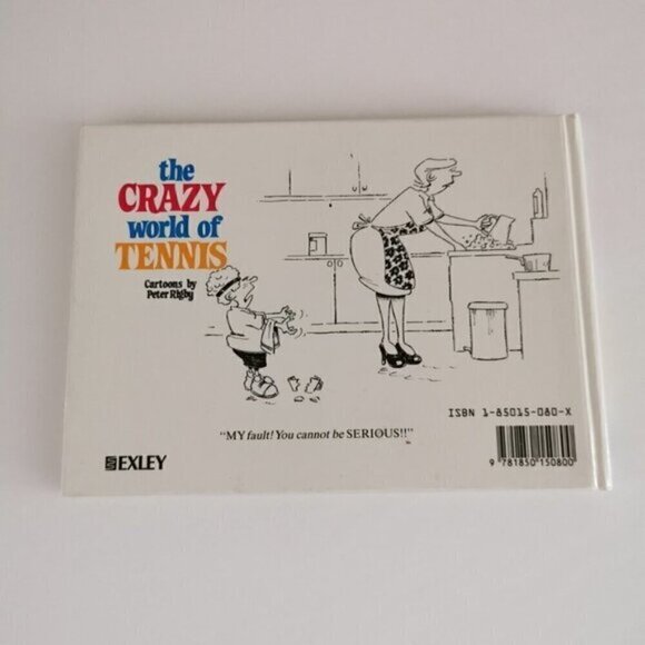 The Crazy World of Tennis Cartoons by Peter Rigby Book Tennis Player Funny Humor - Picture 8 of 8